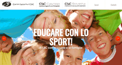 Desktop Screenshot of centrisportivicsc.it